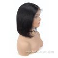 Black Straight 13x6 Lace Front BOB Wig Mink Virgin Human Hair BOB Wigs HD Human Lace Wig